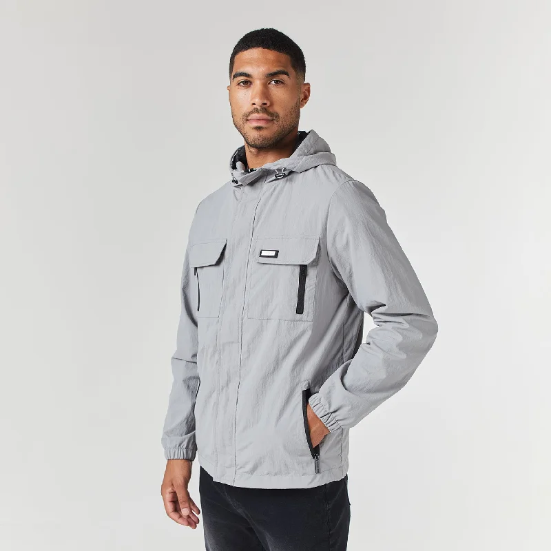 Tech Utility Jacket | Ice Grey Refined Men's Classic 