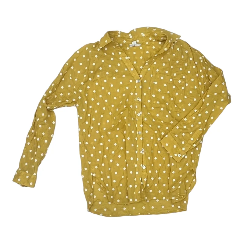 Top Ls By J. Jill In Yellow, Size:S Cozy Men's Winter