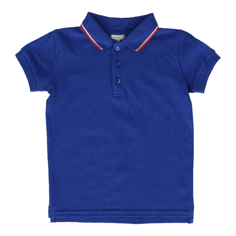 LIL LEGS ROYAL BLUE STRIPE POLO Dapper Men's 1920S