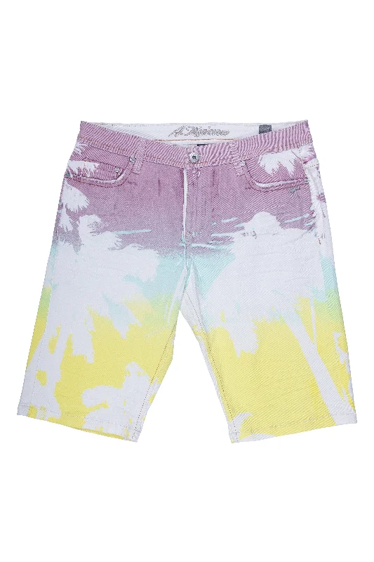 Hanson | Men's Printed Twill Short Sleek Men's Contemporary 