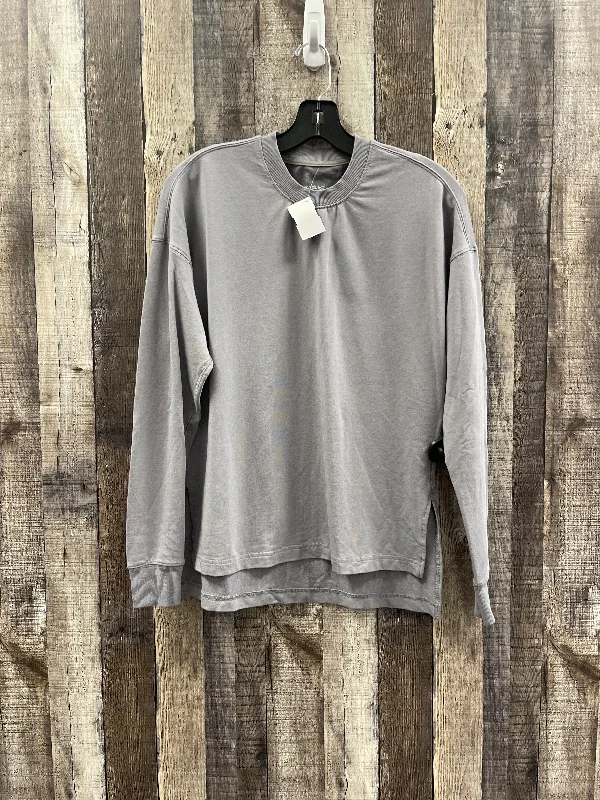 Top Long Sleeve By Cme In Grey, Size: S Masculine Men's 