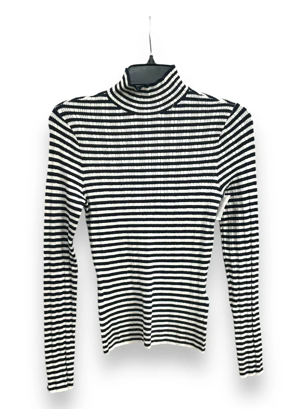 Top Long Sleeve By Abercrombie And Fitch In Striped Pattern, Size: S Stylish Men's Neon