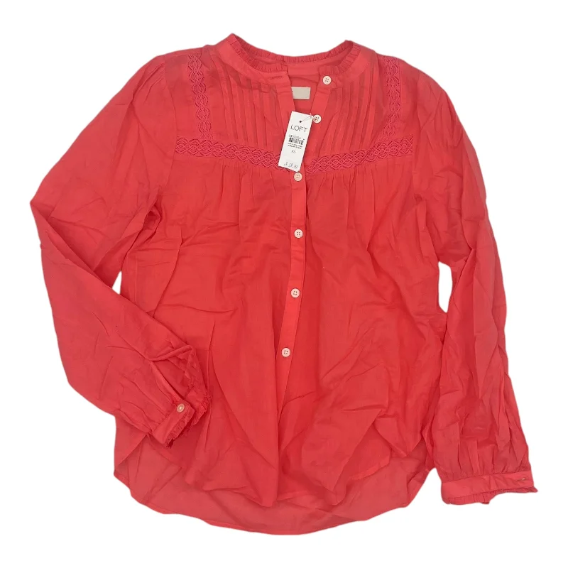 Top Ls By Loft In Pink, Size:Xs Refined Men's Velvet