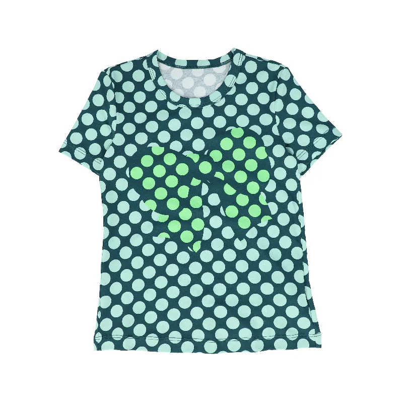 JNBY GREEN POLKA DOT BOW T-SHIRT [FINAL SALE] Streetwear Style