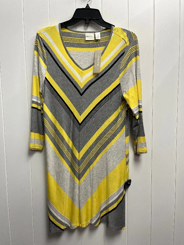 Top Long Sleeve By Chicos In Yellow, Size: M Modern Men's Tech