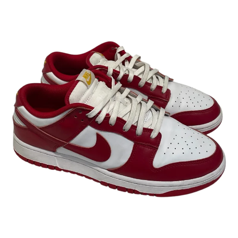 NIKE/DUNK LOW RETRO/Low-Sneakers/US 12/Leather/RED/DD1391-602 Athletic Men's High