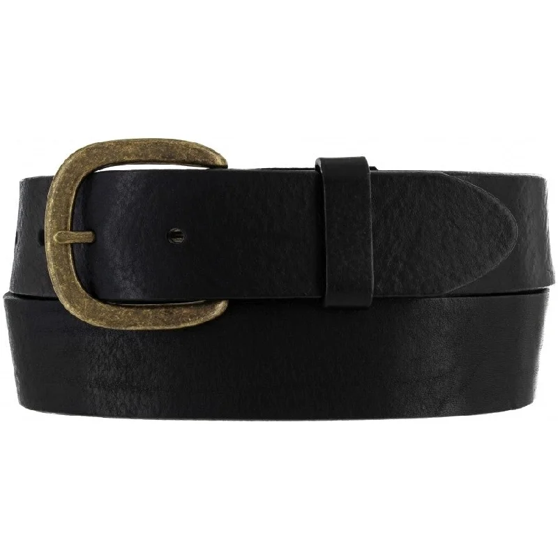 Men's Justin Black Belt/232BK Trendy Men's Oversized