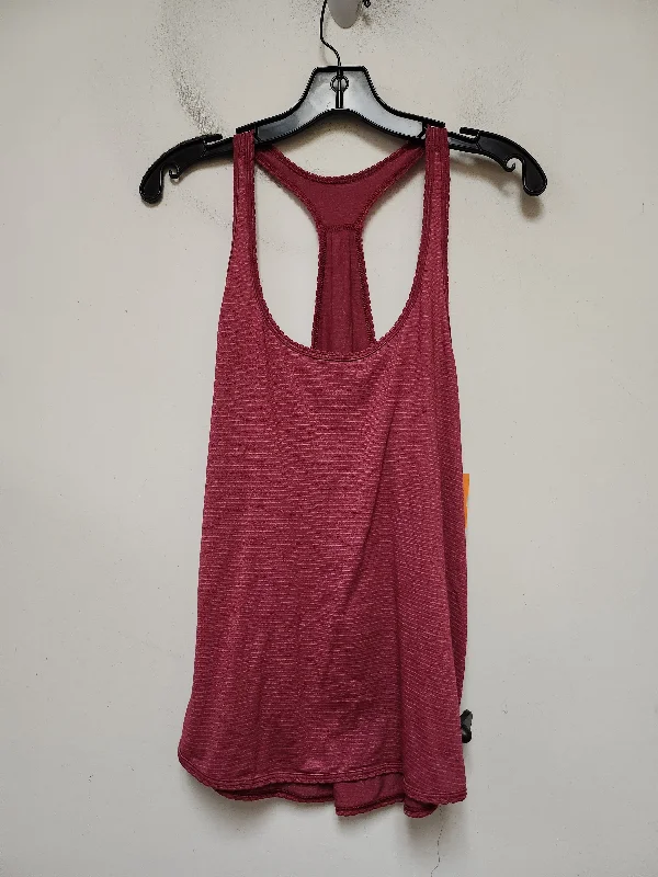 Athletic Tank Top By Lululemon In Red, Size: M Stylish Men's Tropical 