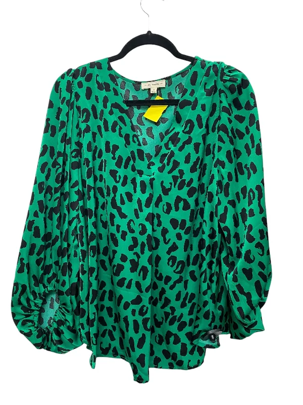 Top Long Sleeve By Ee Some In Green, Size: M Monochromatic All