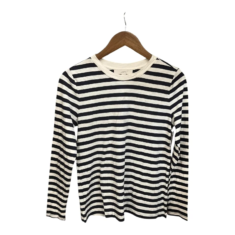 Top Long Sleeve By Loft In Striped Pattern, Size: S Artistic Men's Hand