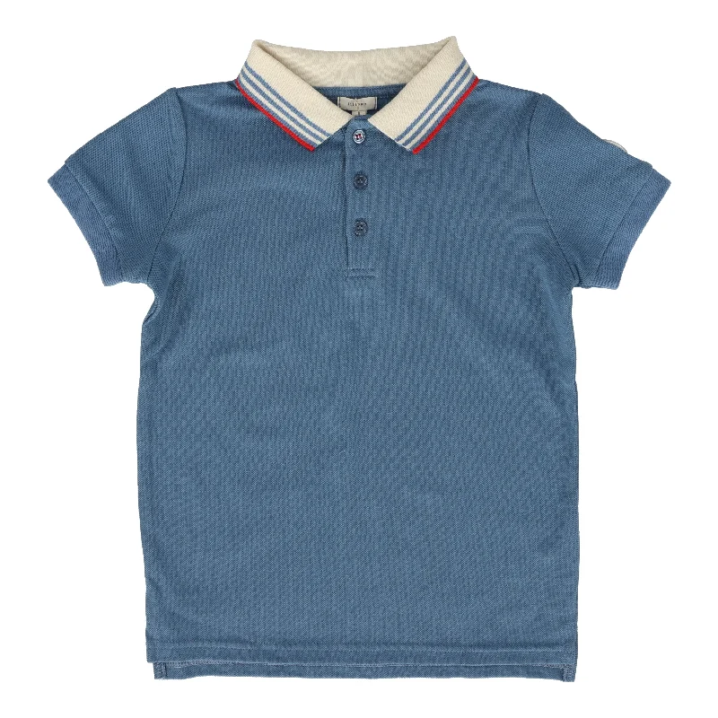 LIL LEGS BLUE STRIPE POLO Refined Men's European