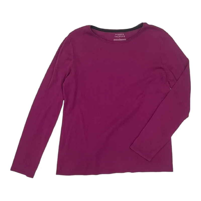 Top Ls Basic By Talbots In Pink, Size:L Sporty Men's Tennis