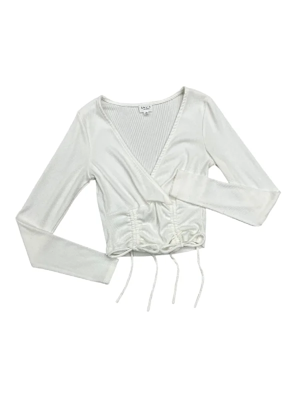 Top Long Sleeve By Le Lis In White, Size: S Dynamic Men's Glow