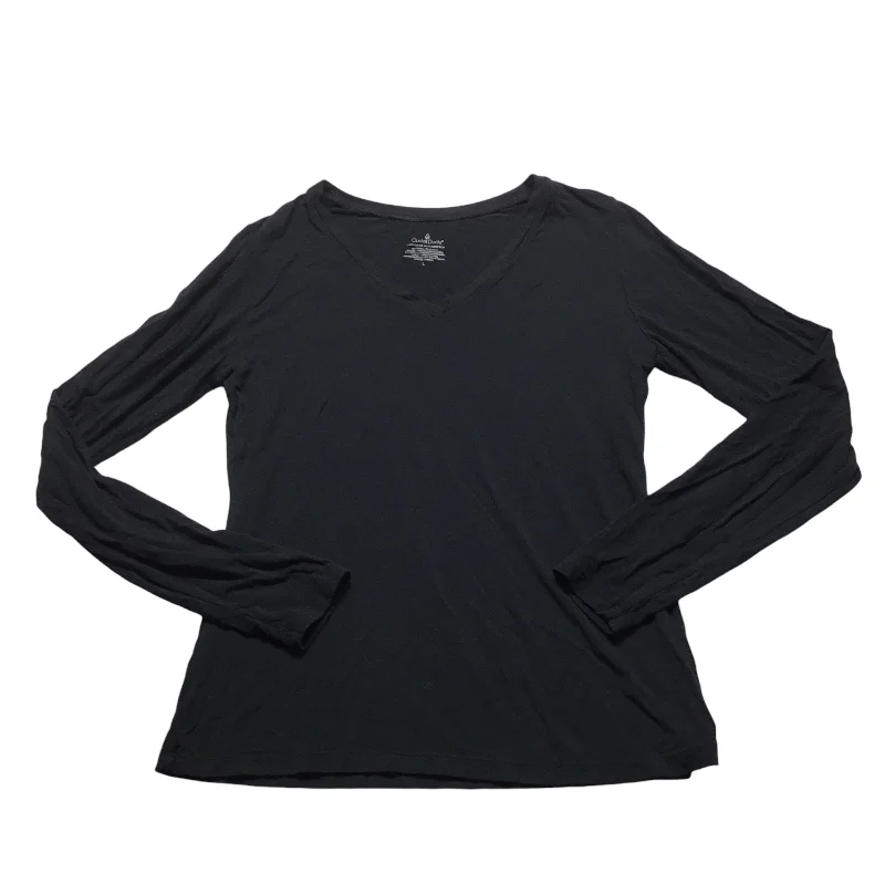 Top Long Sleeve By Cuddl Duds In Black, Size: L Dynamic Men's Moto