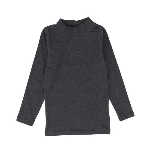 FARREN + ME BLACK MOCK NECK TSHIRT [Final Sale] Traditional Men's Wool