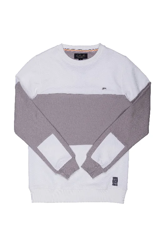 Herb | Men's Color Blocked Crew Neck Sweater Edgy Men's Punk