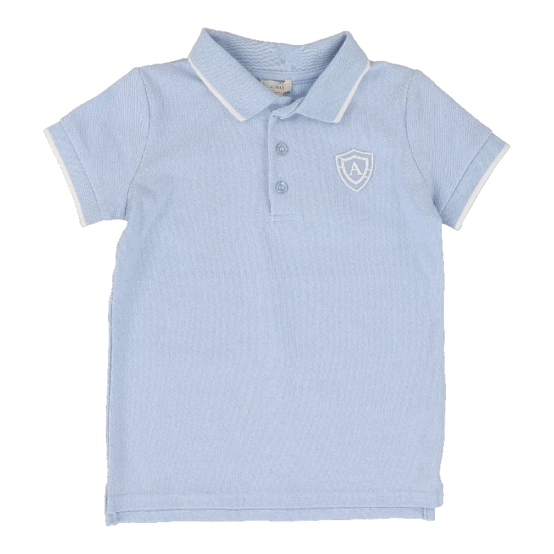 LIL LEGS LIGHT BLUE LOGO POLO Trendy Men's Scandinavian