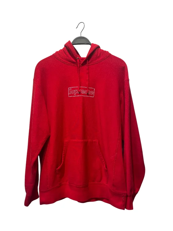 Supreme/Hoodie/M/Cotton/RED/ BOX LOGO Earthy Men's Sustainable 