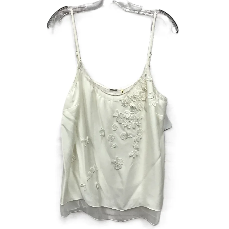 Cream Top Sleeveless By Elie Tahari, Size: Xl Stylish Men's Neon