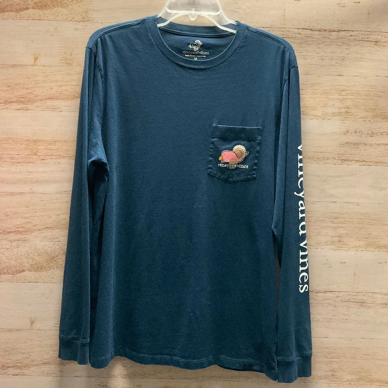 Top Long Sleeve By Vineyard Vines In Navy, Size: M Cool Men's Skate