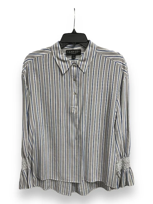 Top Long Sleeve By Laundry In Striped Pattern, Size: Xs Bold Men's Statement