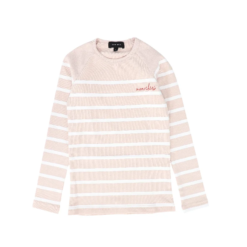 BAMBOO PINK STRIPED LS TEE [FINAL SALE] Traditional Men's Country