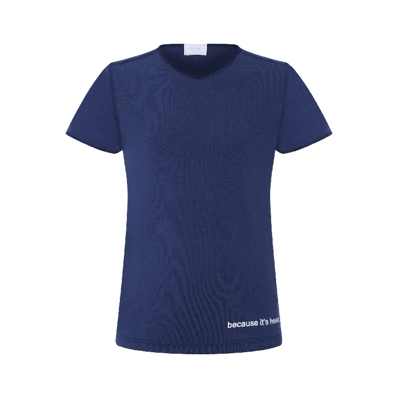 HEVEN CHILD ROYAL BLUE SS V NECK TSHIRT [FINAL SALE] Casual Men's Loose