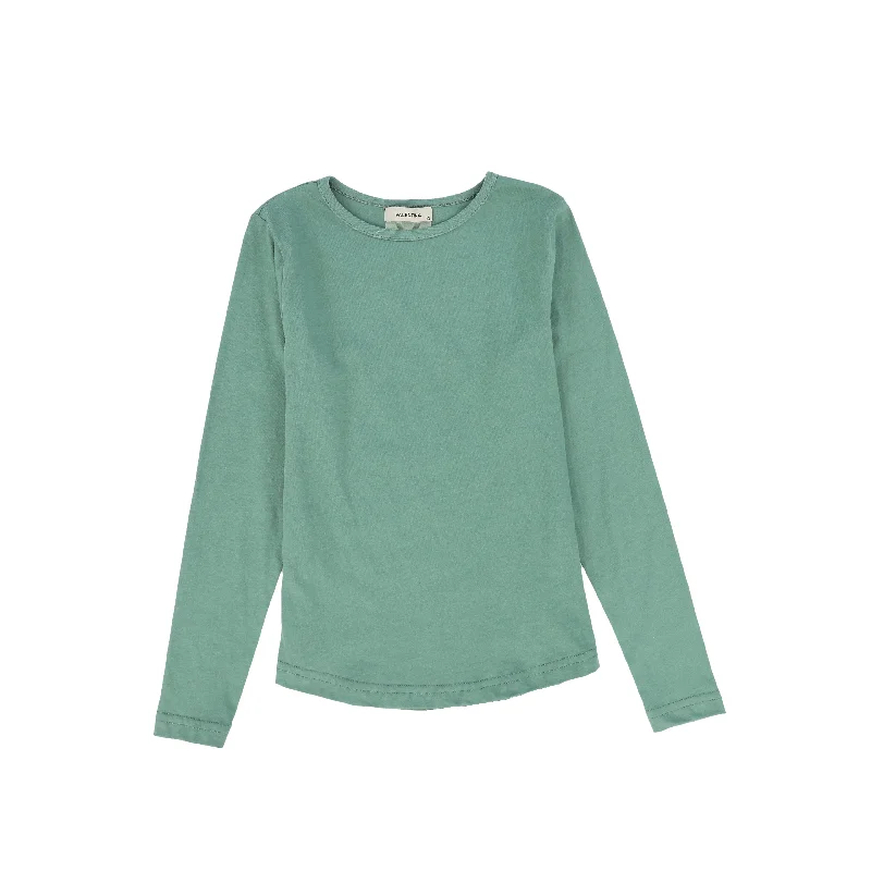 VALENTINA GREEN LONG SLEEVE TEE Relaxed Men's Beach