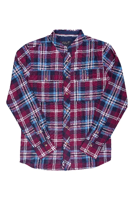 Rex | Men's Yarn Dyed Plaid Button Down Minimalist Men's Casual 