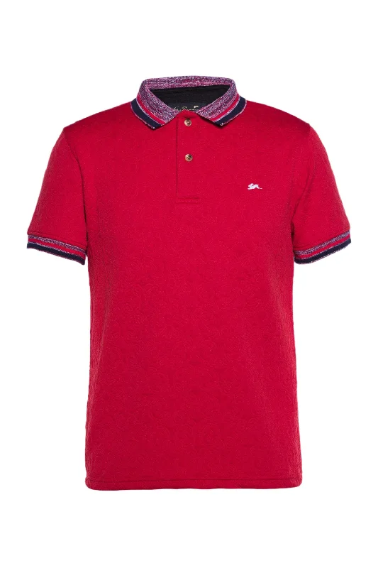 Boris | Fancy Knit Polo Polished Men's Silk