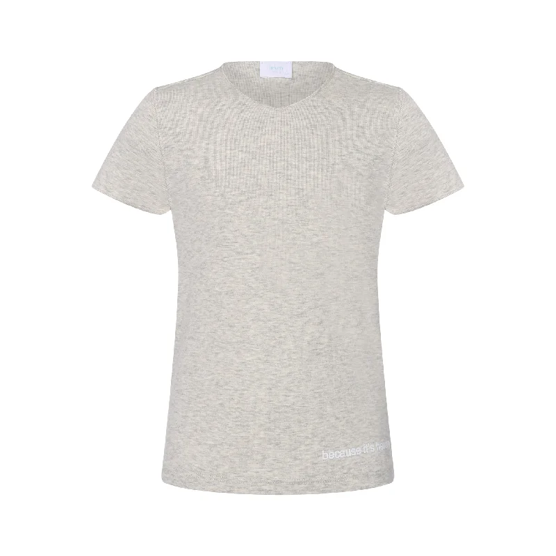 HEVEN CHILD GREY SS V NECK TSHIRT [FINAL SALE] Masculine Men's Thick