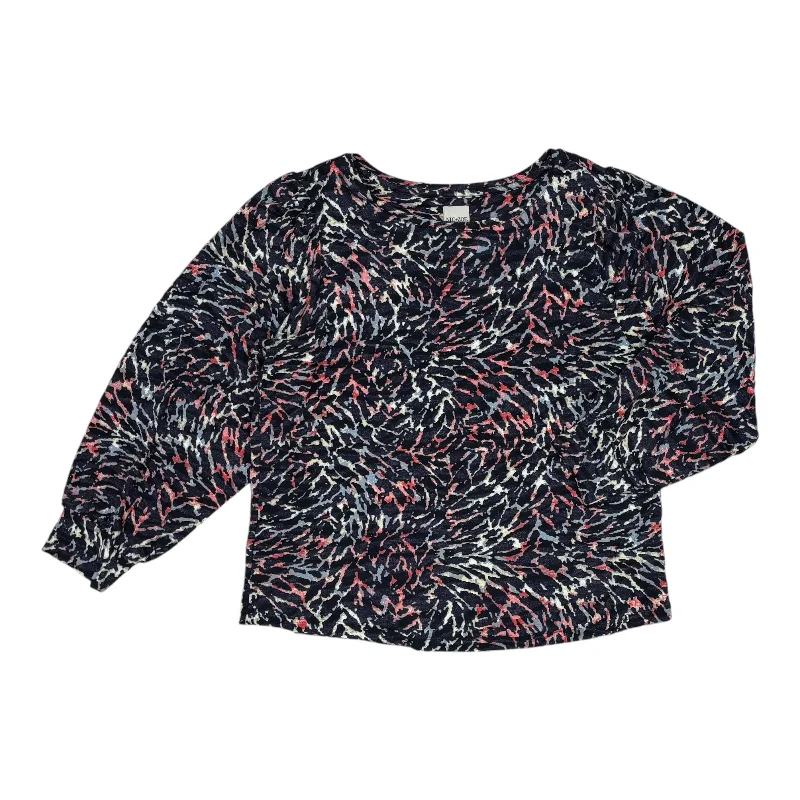 Top Ls By Nic + Zoe In Navy, Size:Lp Tough Men's Military