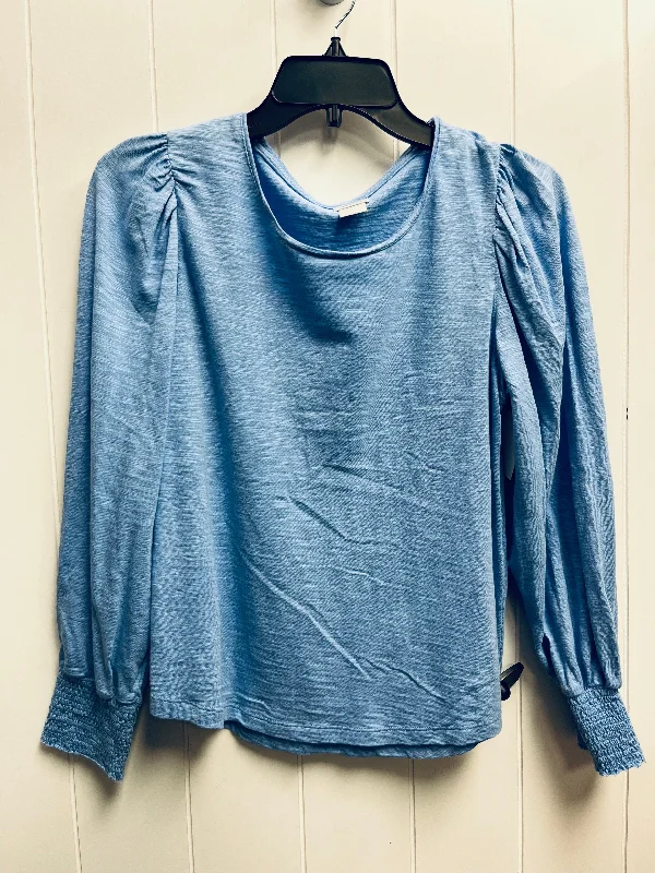 Top Long Sleeve By Chicos In Blue, Size: S Trendy Men's Scandinavian