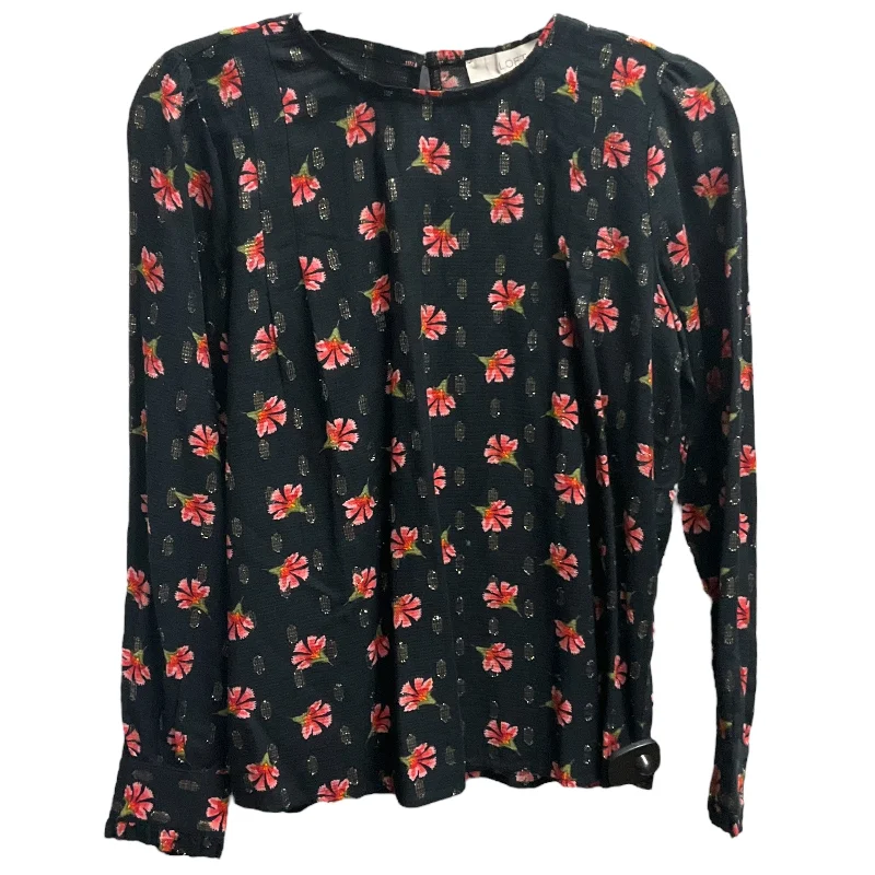 TOP LS by LOFT In BLACK & PINK, Size: XS Bold Men's Animal