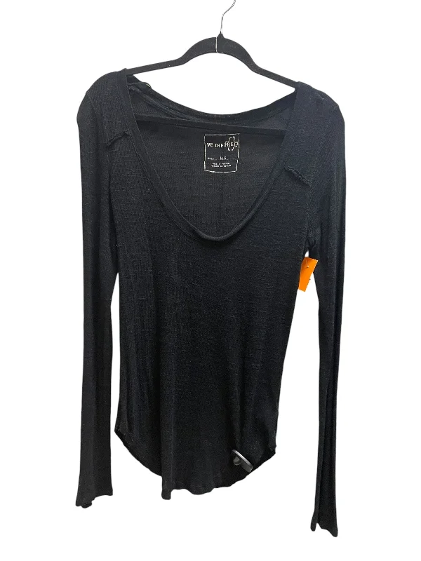 Top Long Sleeve By We The Free In Black, Size: L Trendy Men's Oversized