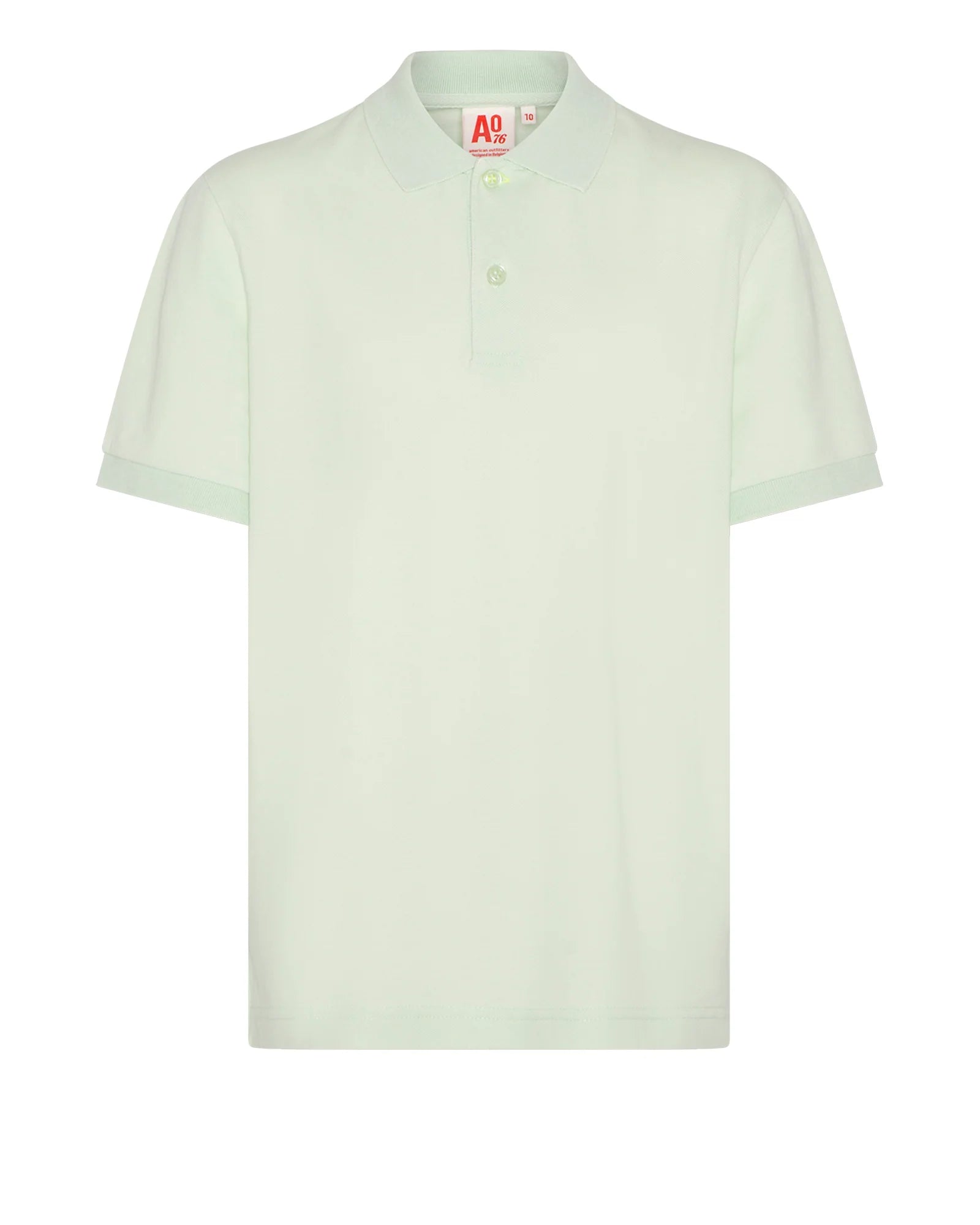 AO76 LIGHT GREEN BUTTON  POLO TSHIRT Tough Men's Military