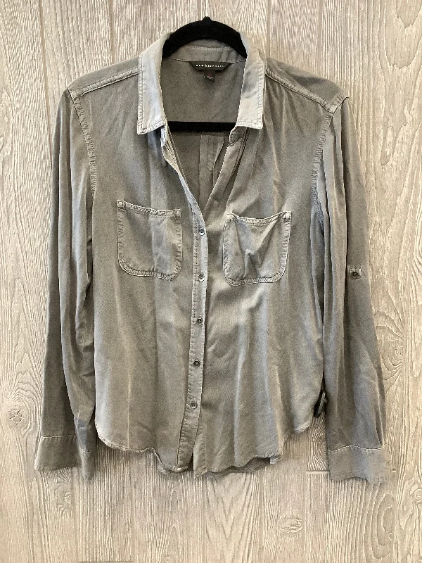 Top Long Sleeve By Rock And Republic In Grey, Size: Xs Laid