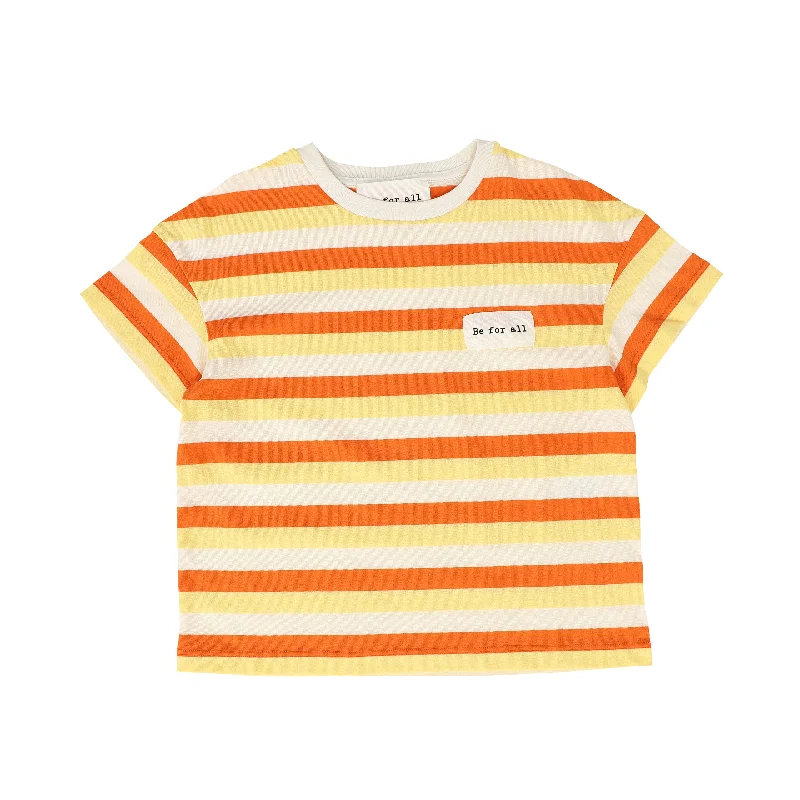 BE FOR ALL YELLOW/ORANGE STRIPED TEE [FINAL SALE] Monochromatic All