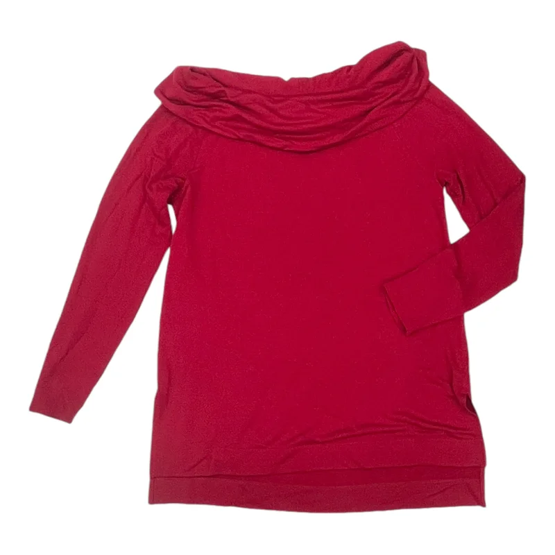 Top Ls By Chicos In Red, Size:M Traditional Men's Wool